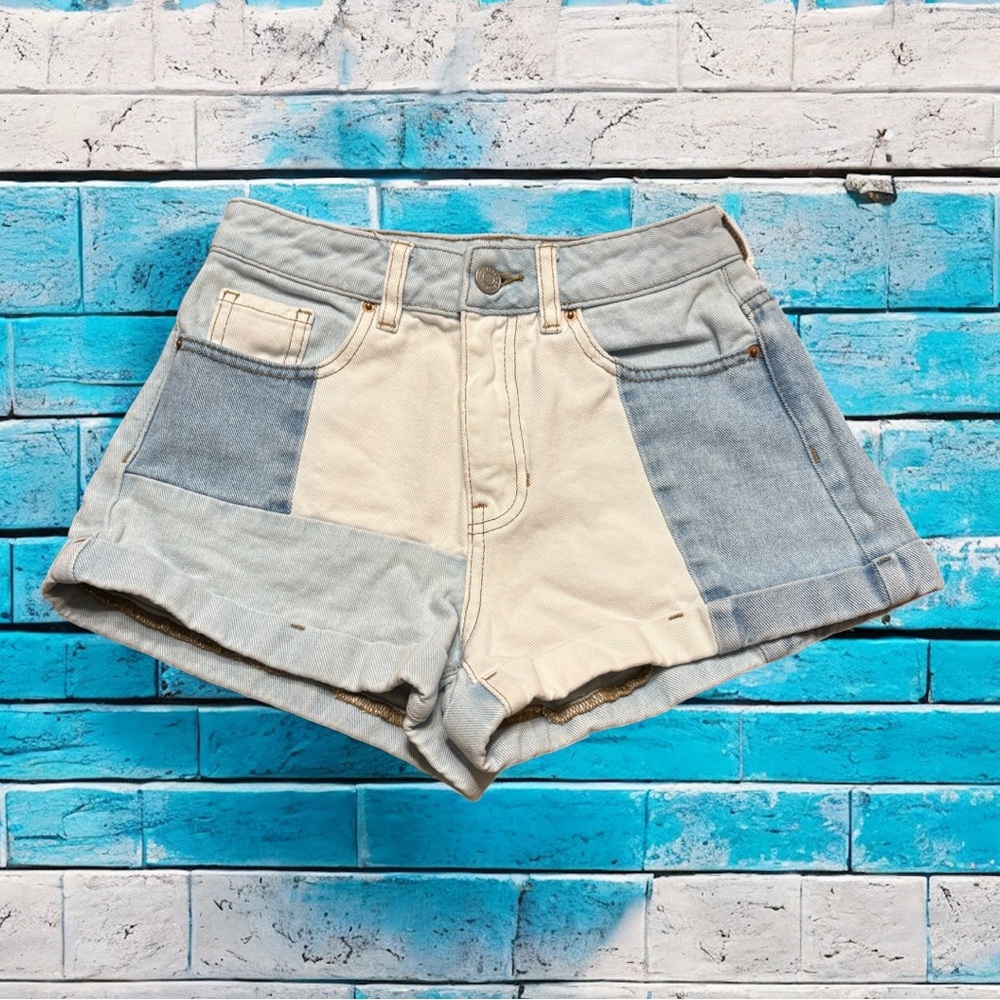 PACSUN Two-Tone Denim Women Shorts